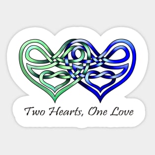 Two Hearts Sticker